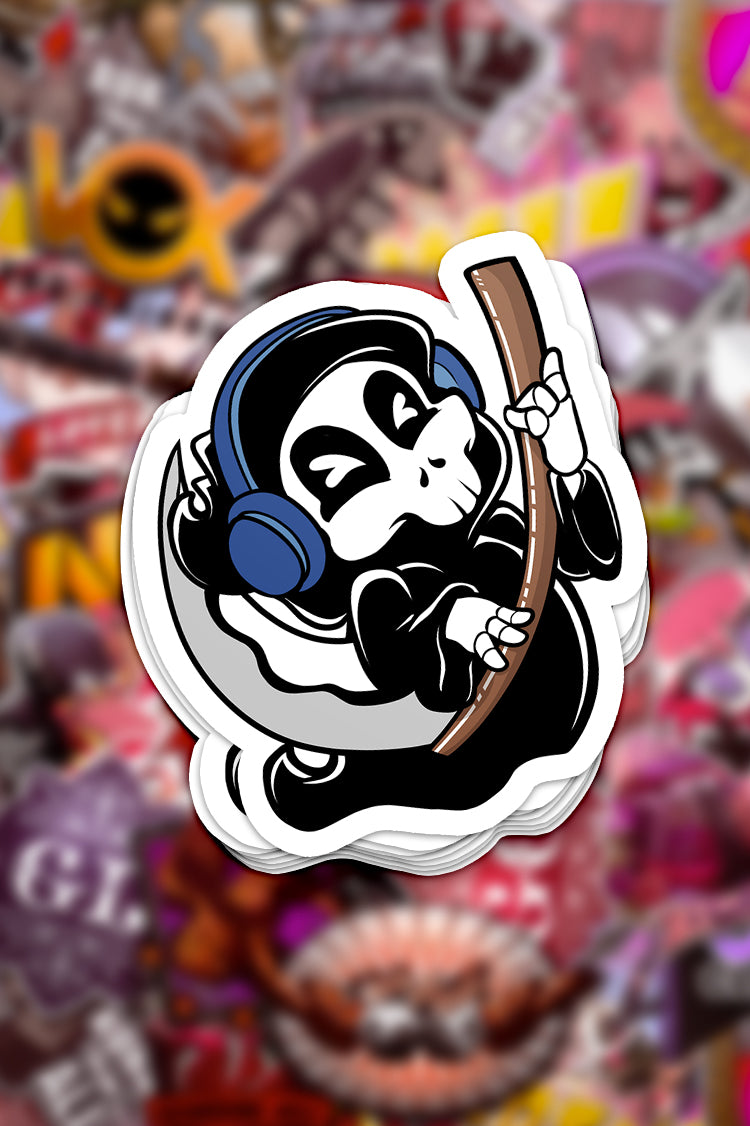 "Rockin' Out" Die-Cut Vinyl Sticker