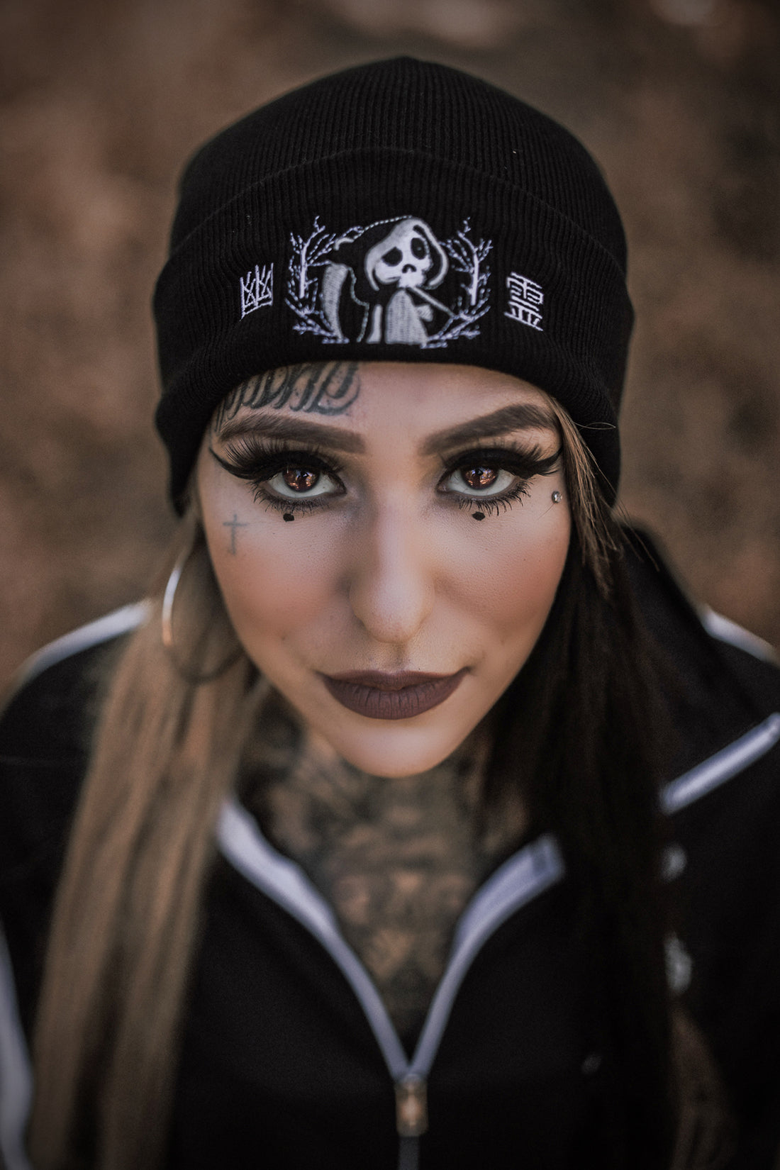 "Ghost" Cuffed Beanie