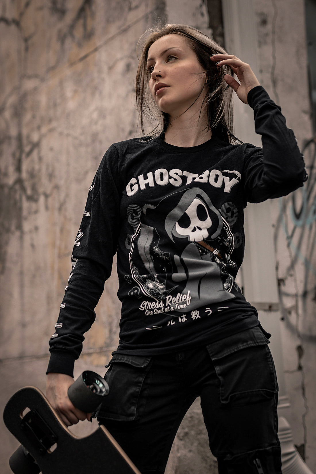 "Death Saves" Hooded Longsleeve Unisex T-Shirt