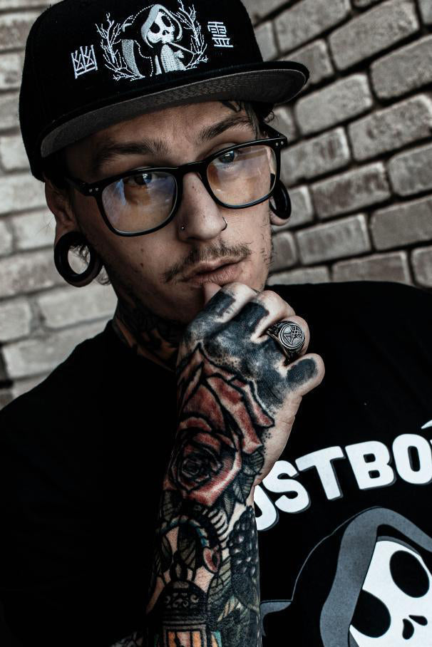 "Ghost" Snapback Hat