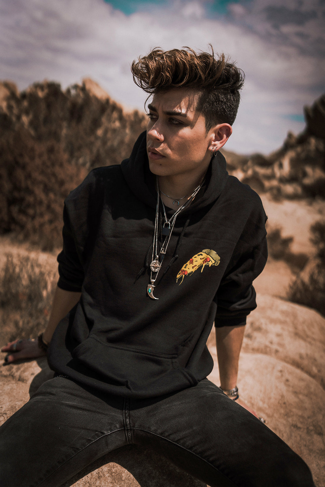 "Pizza or Death" Unisex Hooded Sweatshirt